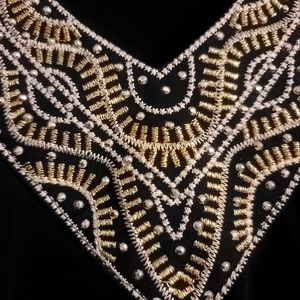 White House Black Market Black sleeveless top. Size M